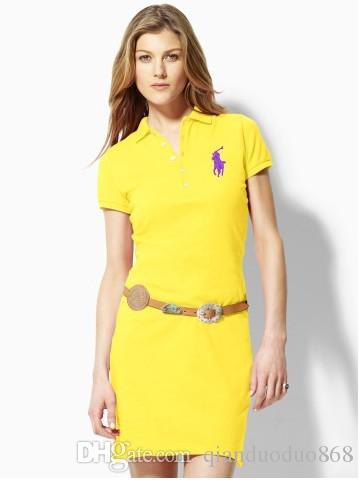Lemon yellow slim fit polo shirt with belt