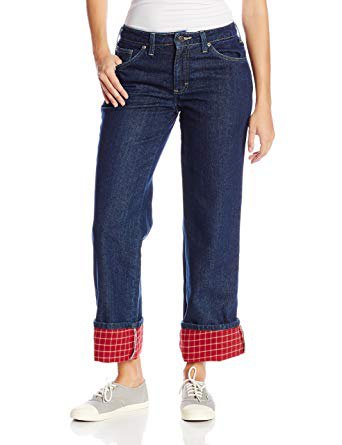 Flannel Lined Jeans Outfit
  Ideas for  Women