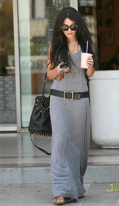 gray maxi sweater with strap shirt
