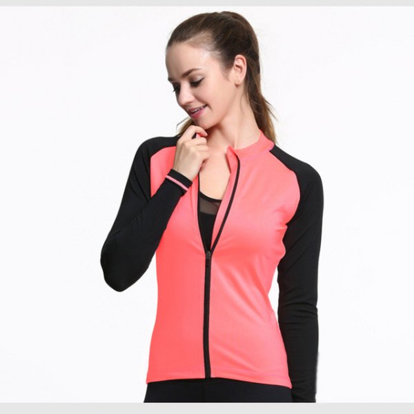 hot pink and black sports blazer with half clean bucket neck top