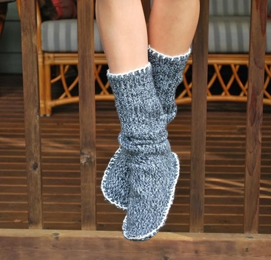 gray mid calf shoes with matching sweater dress