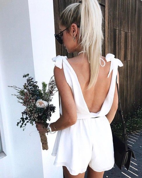 backless knot band with jumpsuit