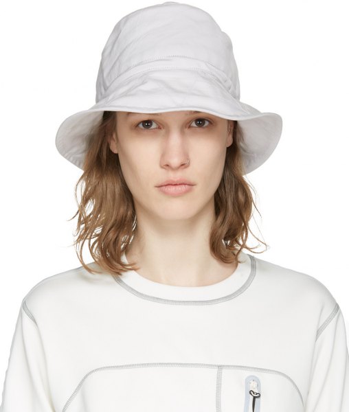 white bucket hat with sweaters for boyfriends