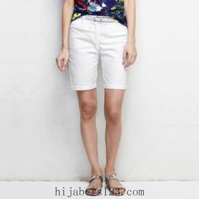 floral tee with blue print with white shorts