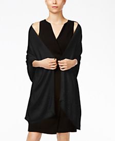 black v-neck shift dress