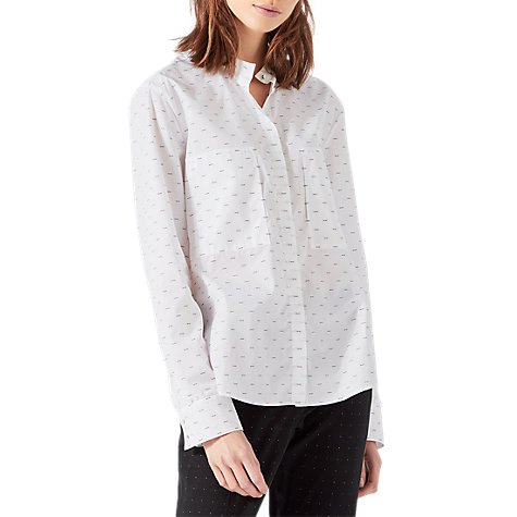 white shirt dotted pattern