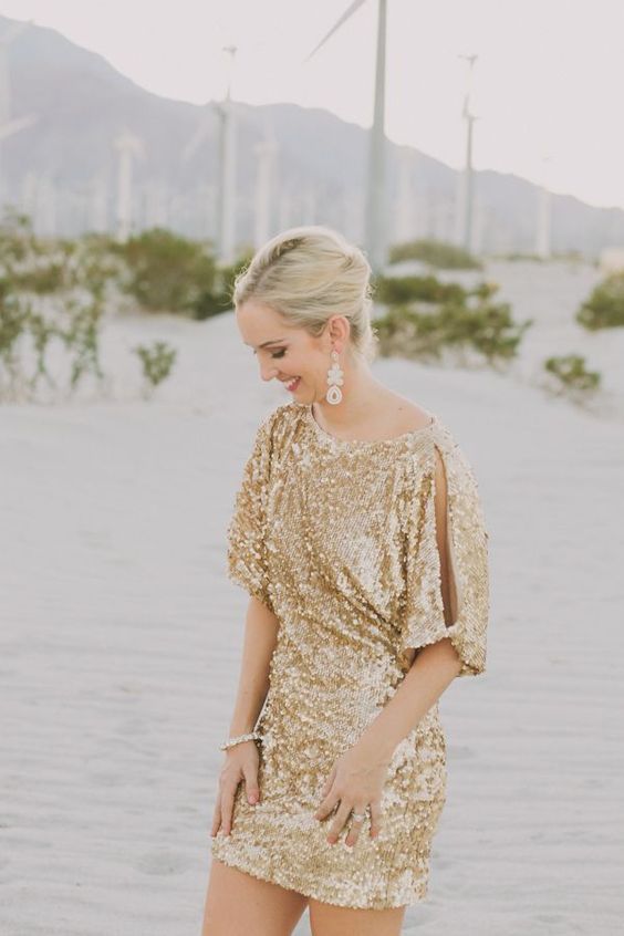 gold sparkly dress bridesmaid