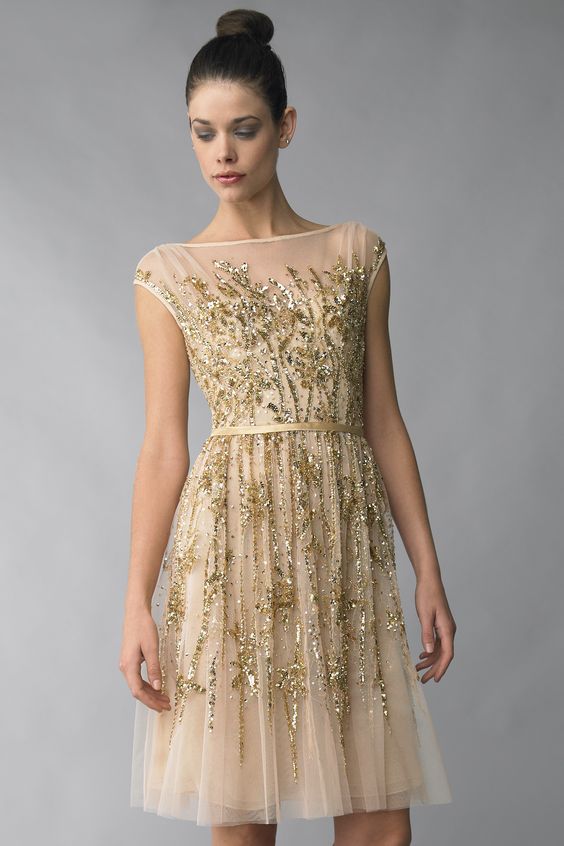gold sparkling dress tulle