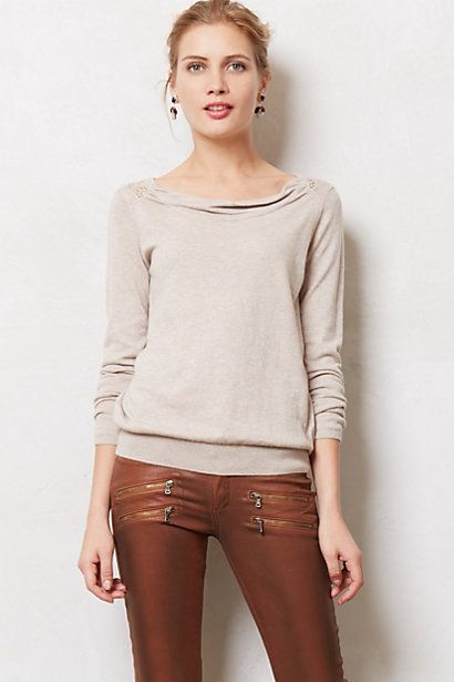 sweater with knee-length brown