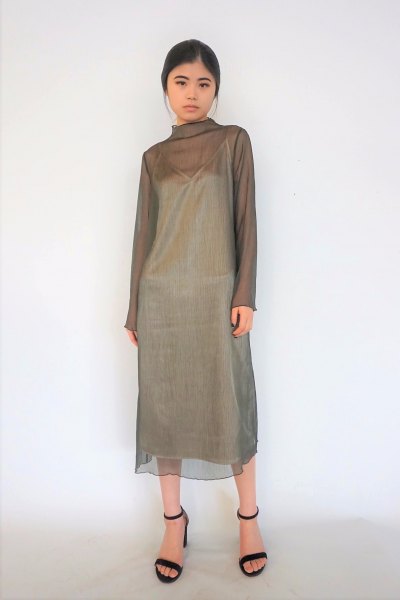 two layer green chemistry dress