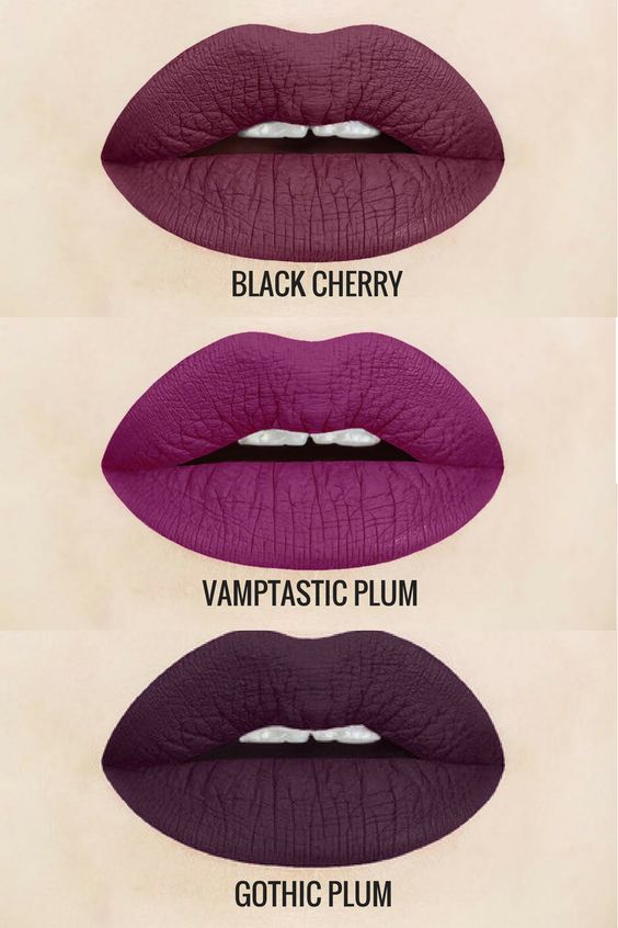 purple lipstick matte
