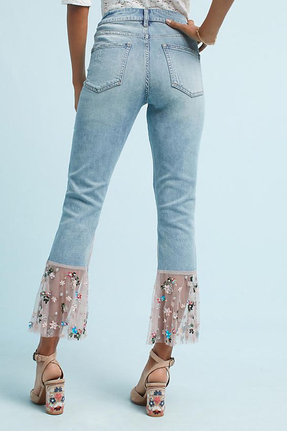 embroidered jeans cover
