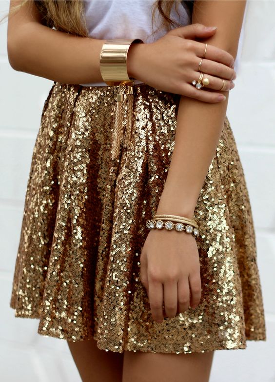 gold dress sequins