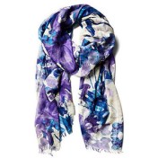 Mirror floral print scarf