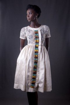 afromantic white bella naija dress