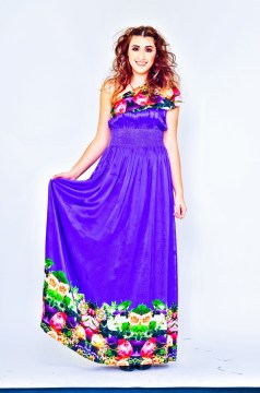 Full Length Violet Resort Dress