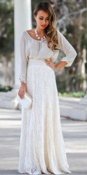 Lace maxi dress outfit
