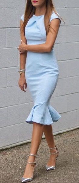 outfit #ideas / 75+ Outfit Ideas to Wear to Homecoming baby blue .