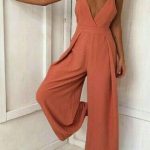Casual spring outfit ideas | Long jumpsuits, Backless jumpsuit .