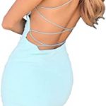 Amazon.com: Eliacher Backless Dress Women's Spaghetti Strap Sexy .