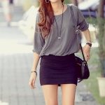 baggy shirt tight skirt | Fashion, Pencil skirt outfits, Bodycon .