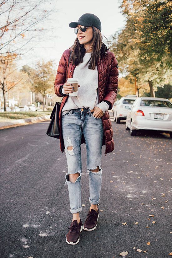 The Best Outfit Ideas Of The Week | Fashion, Burgundy sneakers .