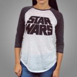 Freeze Womens Star Wars Logo Baseball Raglan T Shirt White in 2020 .
