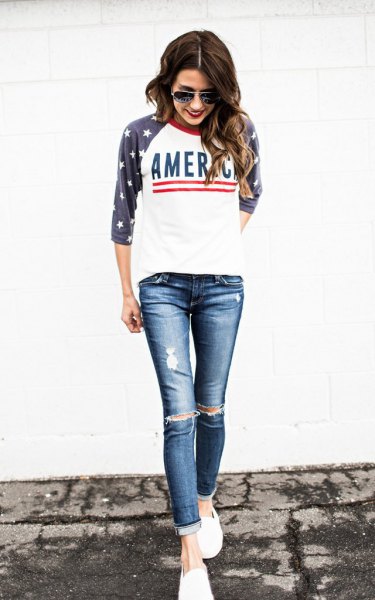 How to Wear Baseball T Shirt: 15 Outfit Ideas for Women - FMag.c