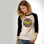 Wonder Woman Baseball Jersey Unisex Adults, Vintage Look Slogan .