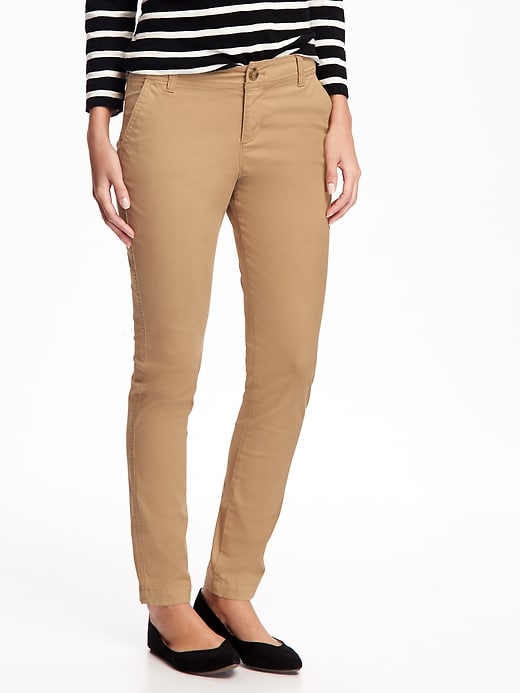 Mid-Rise Skinny Everyday Khakis For Women in 2020 | Navy pants .
