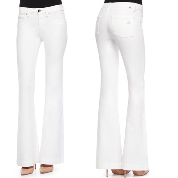DL1961 Jeans | White Womens Flare Bell Bottom | Poshma