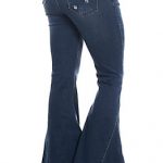 L&B Women's Dark Wash Bell Bottom Frayed Jeans | Cavender