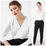 Mango Pants | Sale Wrap Black And White Jumpsuit | Poshma
