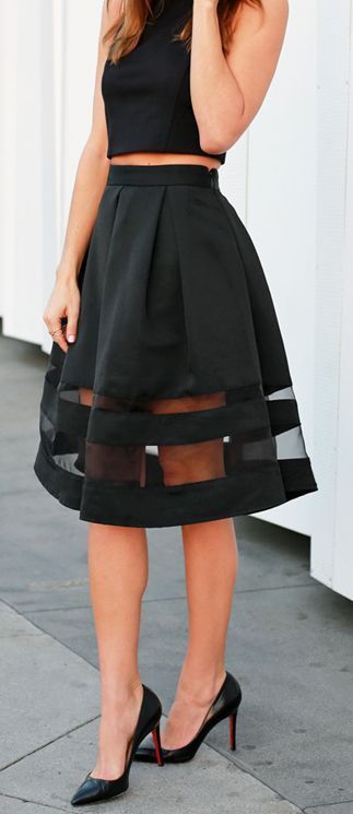 summer #fashion / black chiffon dress | Fashion, High fashion .