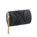 Stunning Ladies Fashionable Clutch bag - H10-3 Black - Azury Fashi