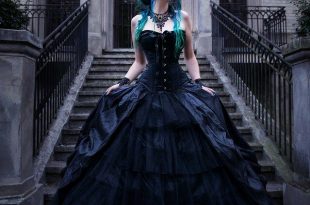 Black Gothic Corset Prom Ball Gowns - Devilnight.co.uk | Black .