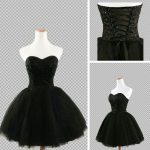 Black corset dress | Homecoming dresses short black, Black .
