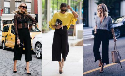 45 Black Culottes Outfit Ideas You Should Try | Black culottes .