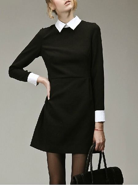 very Wednesday Addams, and I LOVE IT | Fashion, Black dress white .