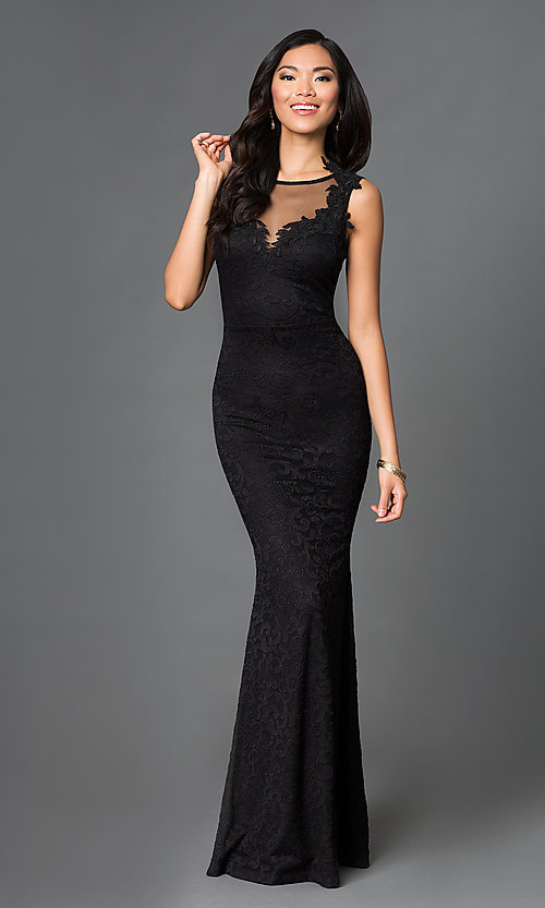 Black Sleeveless Long Prom Dress - PromGi
