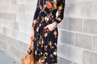 How to Style Black Floral Dress: 14 Top Outfit Ideas - FMag.c