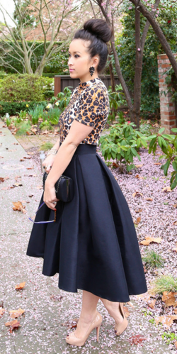 Black High Low Skirt Outfit
  Ideas