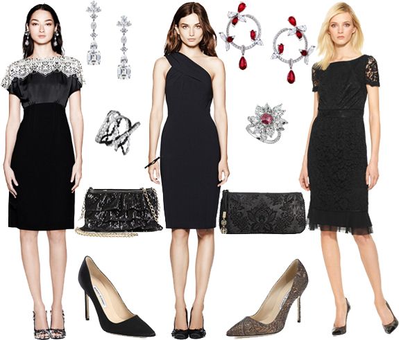 Elegant Party | Little black cocktail dress, Lace dress bla