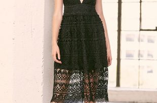 How to Style Black Lace Midi Dress: Top 13 Elegant Outfit Ideas .