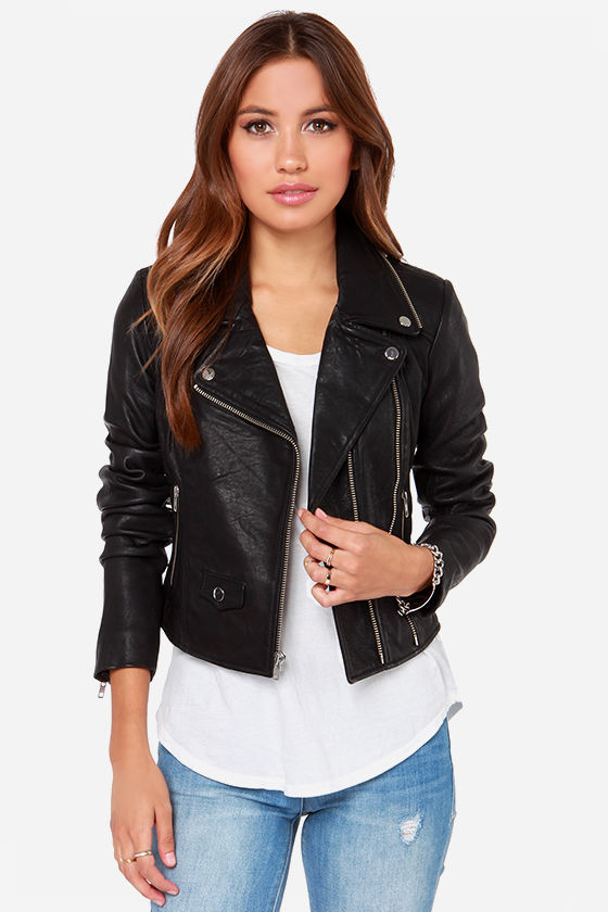 Obey Savages Jacket - Moto Jacket - Leather Jacket - $375.