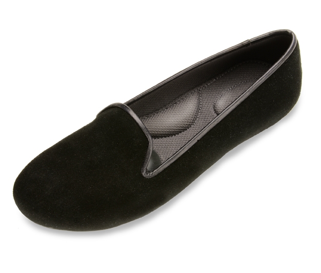 Black Loafers For Women - Suede Shoes By Plug