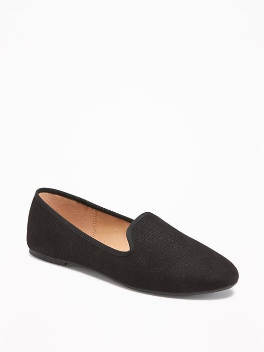 Old Navy Sueded Loafers for Women,Black (With images) | Loafers .