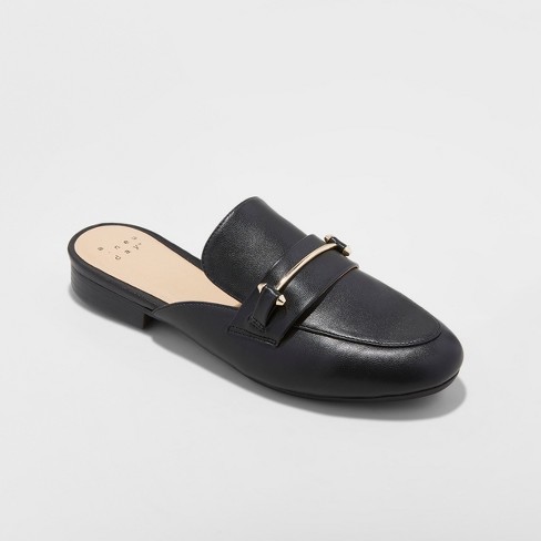 Women's Remmy Backless Loafers - A New Day™ Black : Targ