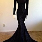 Black Prom Dresses,Mermaid Prom Dress,Sequined Prom Dress,Sequins .