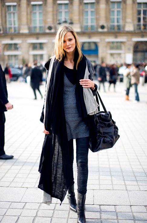 great black scarf » Celebrity Fashion, Outfit Trends And Beauty Ti